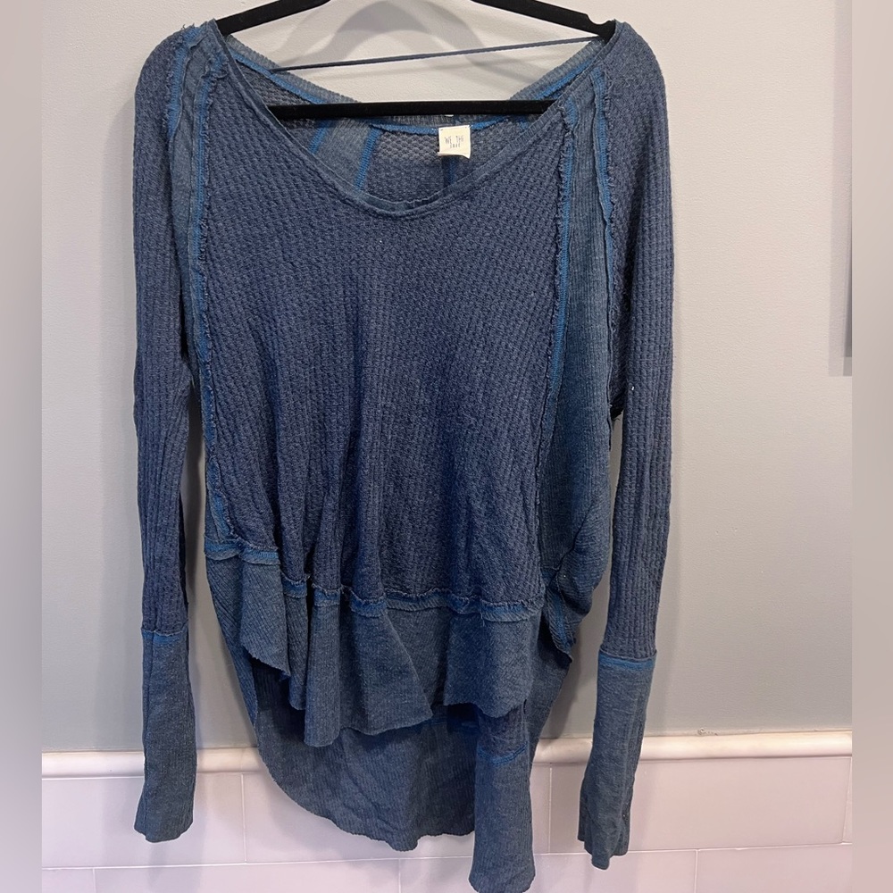 Free People Blue Long Sleeve